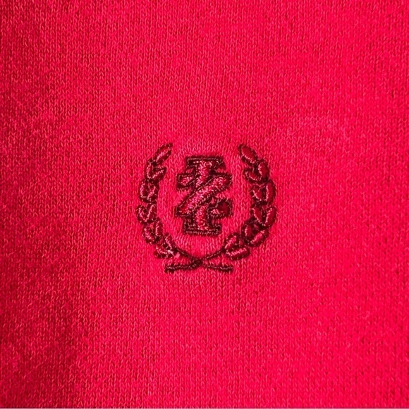 IZOD Crew Neck Sweater Red Embroidered Men Sz Large - Picture 2 of 7